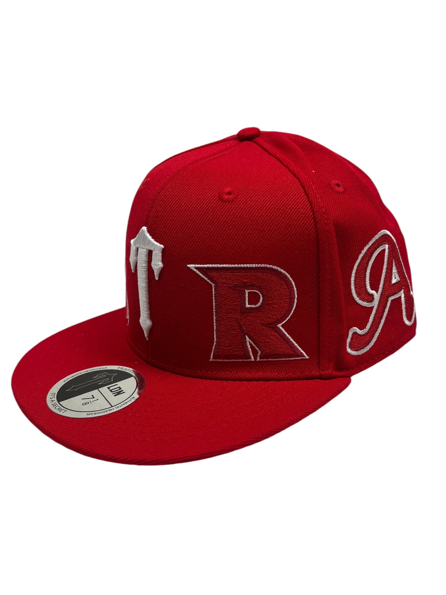 Trapstar Fitted Script Irongate Red - (NEW) 7 1/8