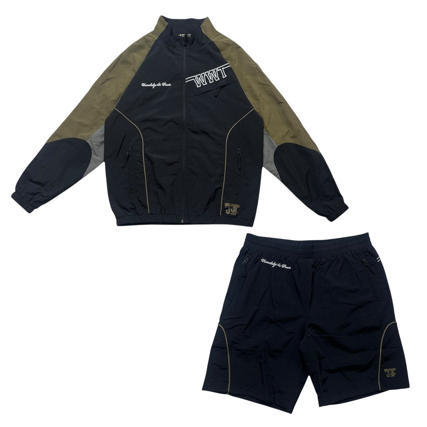 JUDAH TRIBE Nylon Jacket|Shorts Full Set - M
