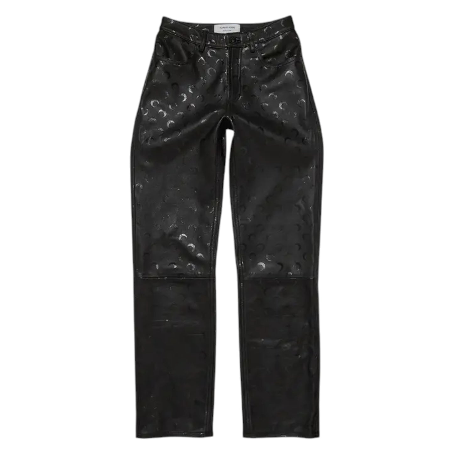Marine Serre Allover Design Leather Pants - EU36