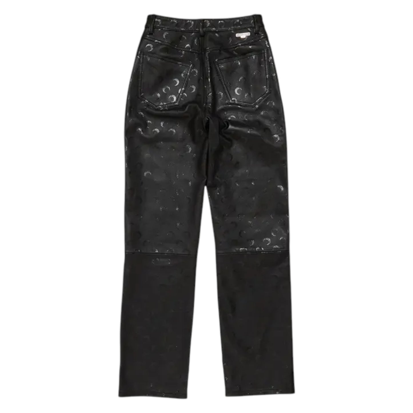 Marine Serre Allover Design Leather Pants - EU36