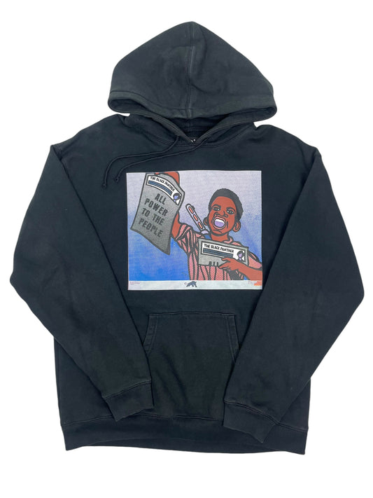 Patta “Power For The People” Graphic Hoodie Black - (GRADE A) L