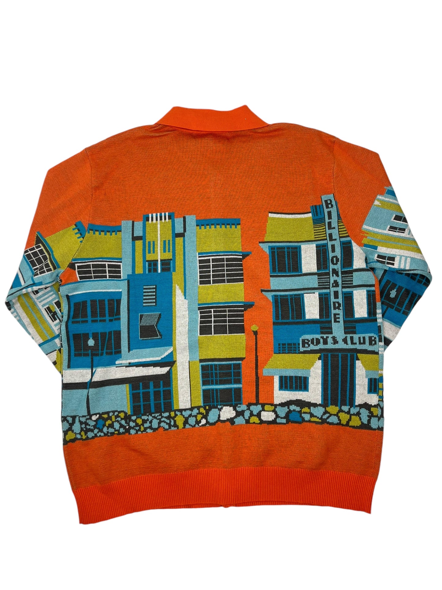 BBC Ice Cream Knitted Orange Cardigan - (NEW) L