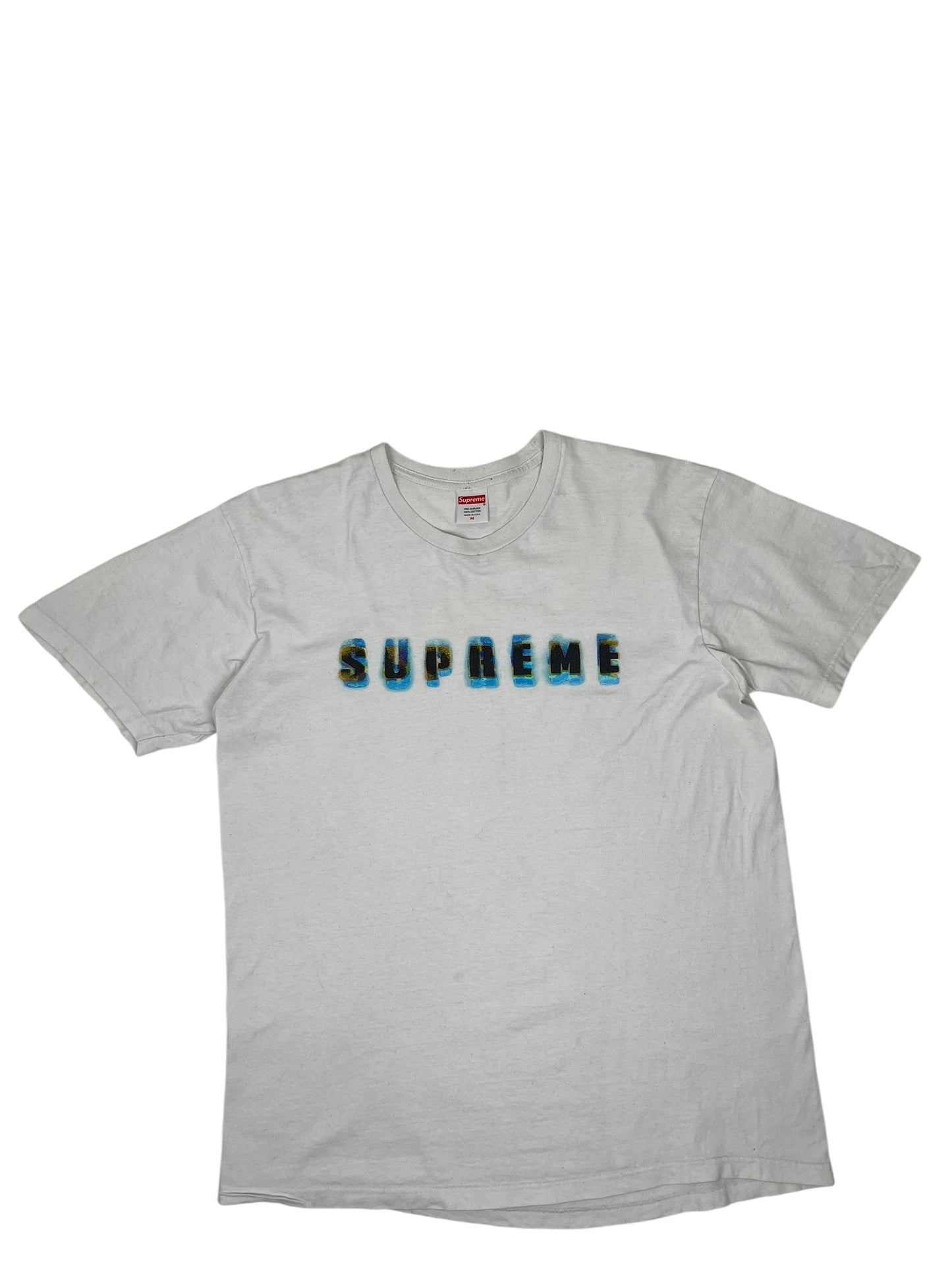 Supreme Stencil T Shirt White - (GRADE A) M