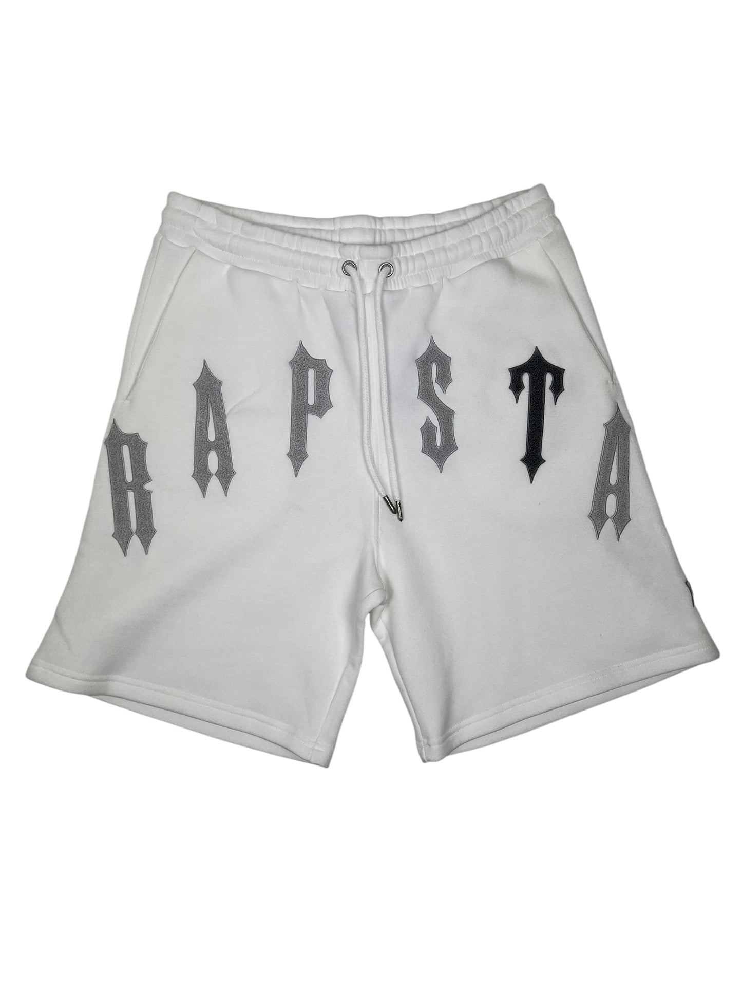 Trapstar Chenille White Shorts Set - (NEW) L