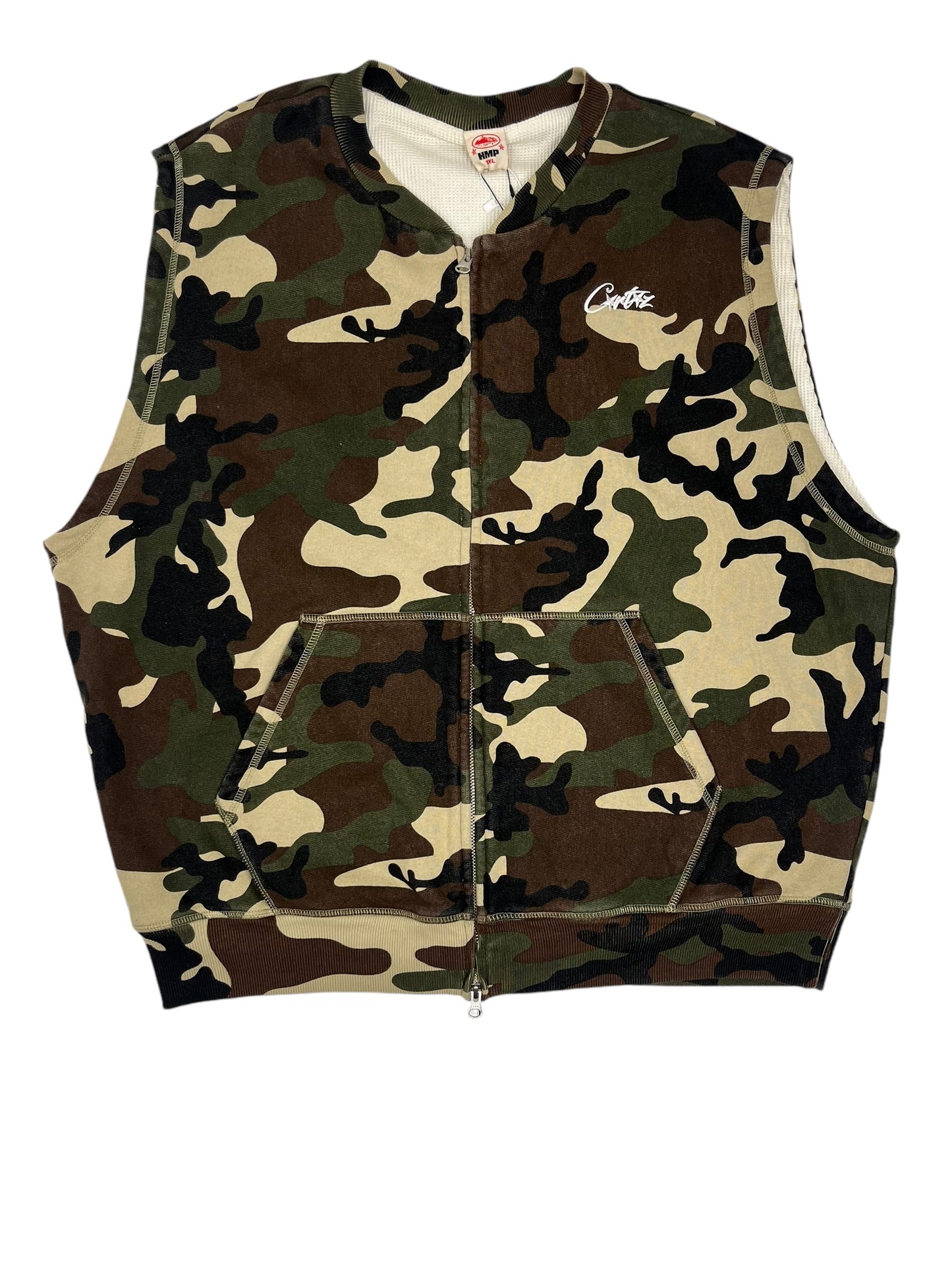 Corteiz HMP Camo Zip Up Vest - (GRADE A) XXL