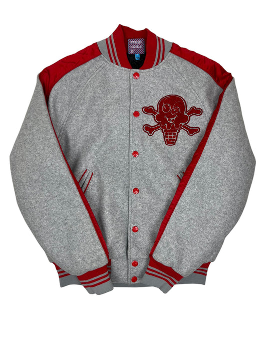 BBC Ice Cream Cones & Bones Red/Grey Varsity - (NEW)