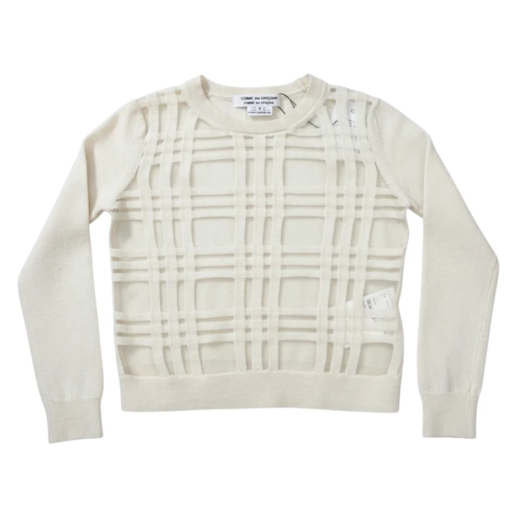 Comme Des Garcon Plaid Applique Knit Loop - S