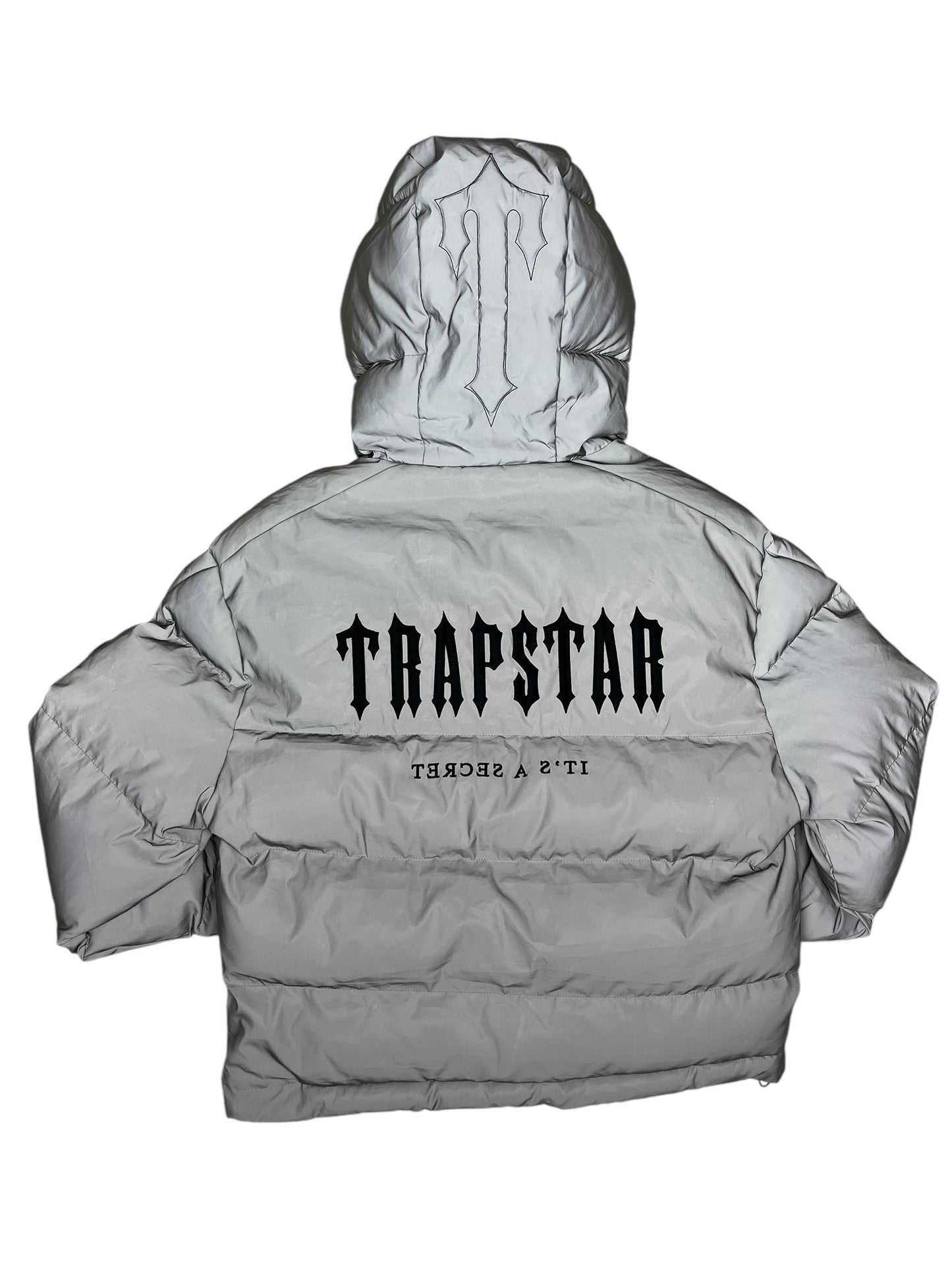 Trapstar Reflective Puffer Jacket Silver - (NEW) S