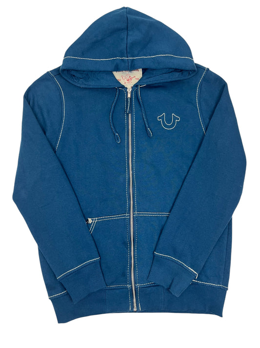 True Religion Classic Zip Hoodie Blue (GRADE A) L