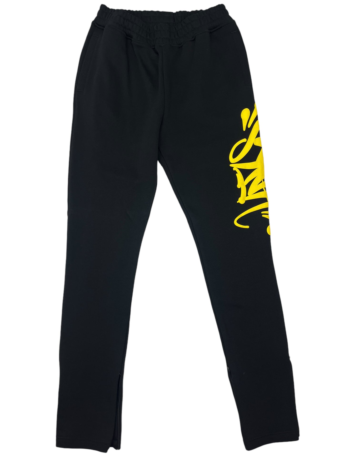 Syna Black/Yellow Tracksuit Set - (NEW) M