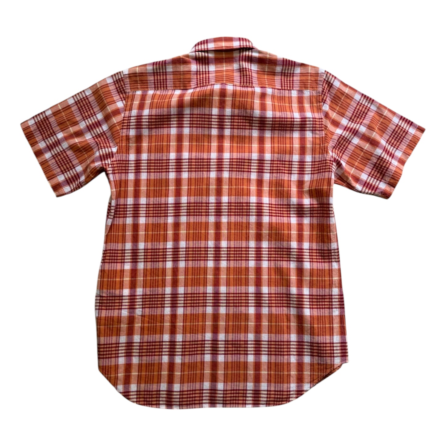 CDG HOMME PLUS Plaid Circles Print Orange - M