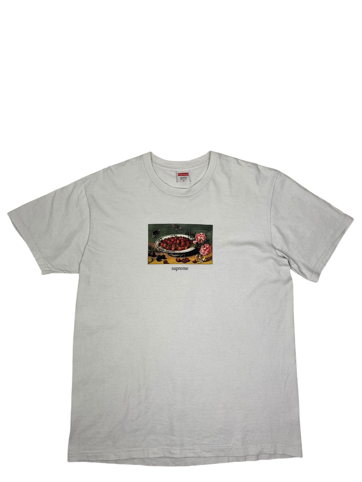 Supreme Strawberries T Shirt White - (GRADE A) M