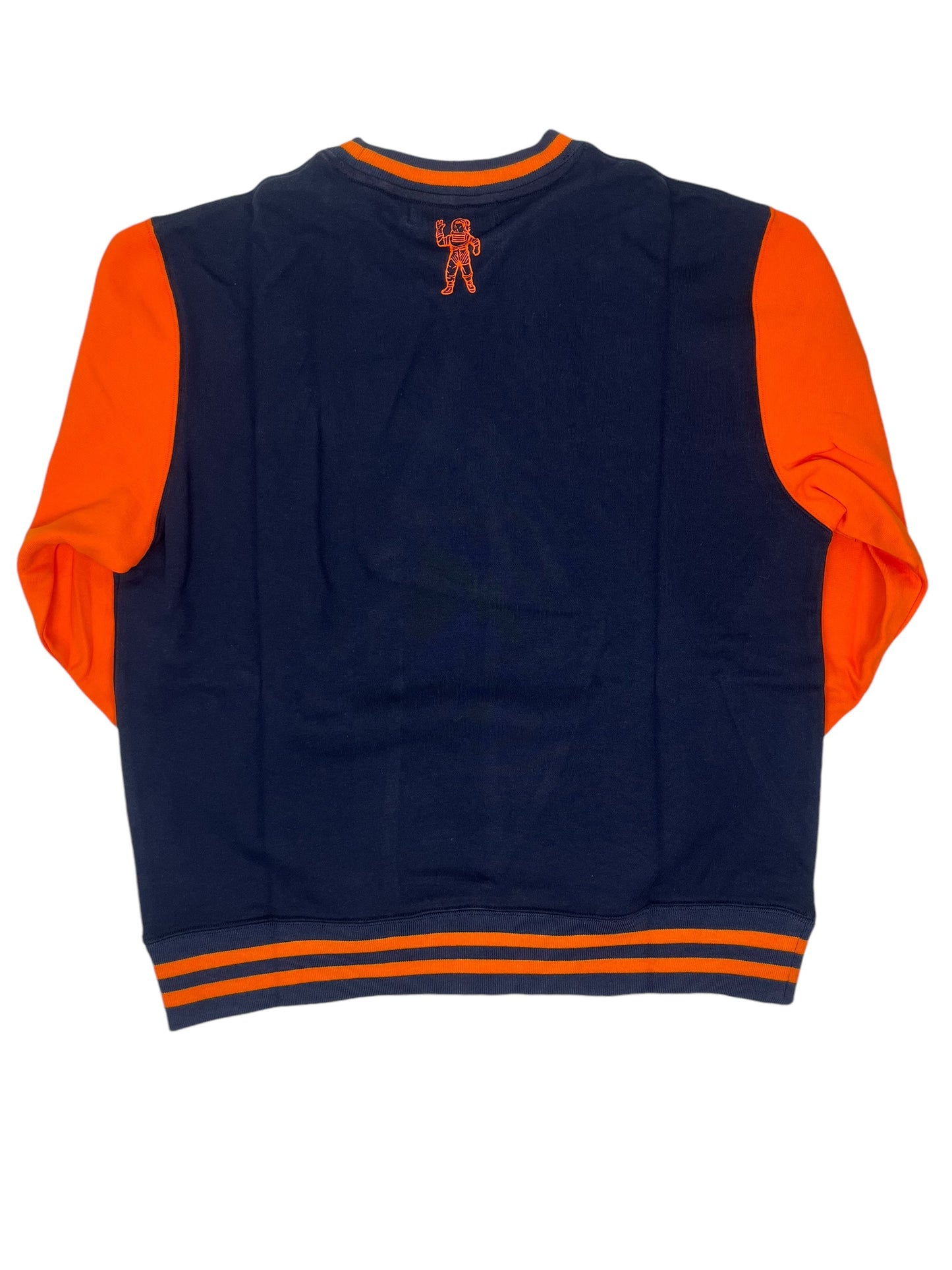 Billionaire Boys Club Serif Logo Navy/Orange Crewneck - (NEW) L