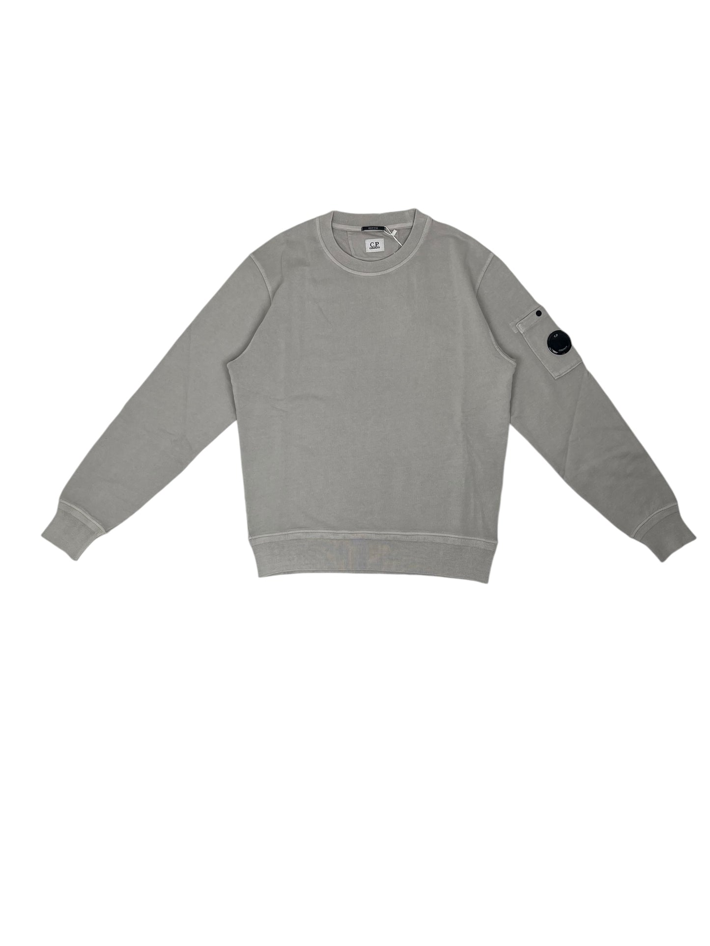 C.P. Company Light Fleece Sweatshirt Drizzle Grey - (NEW)