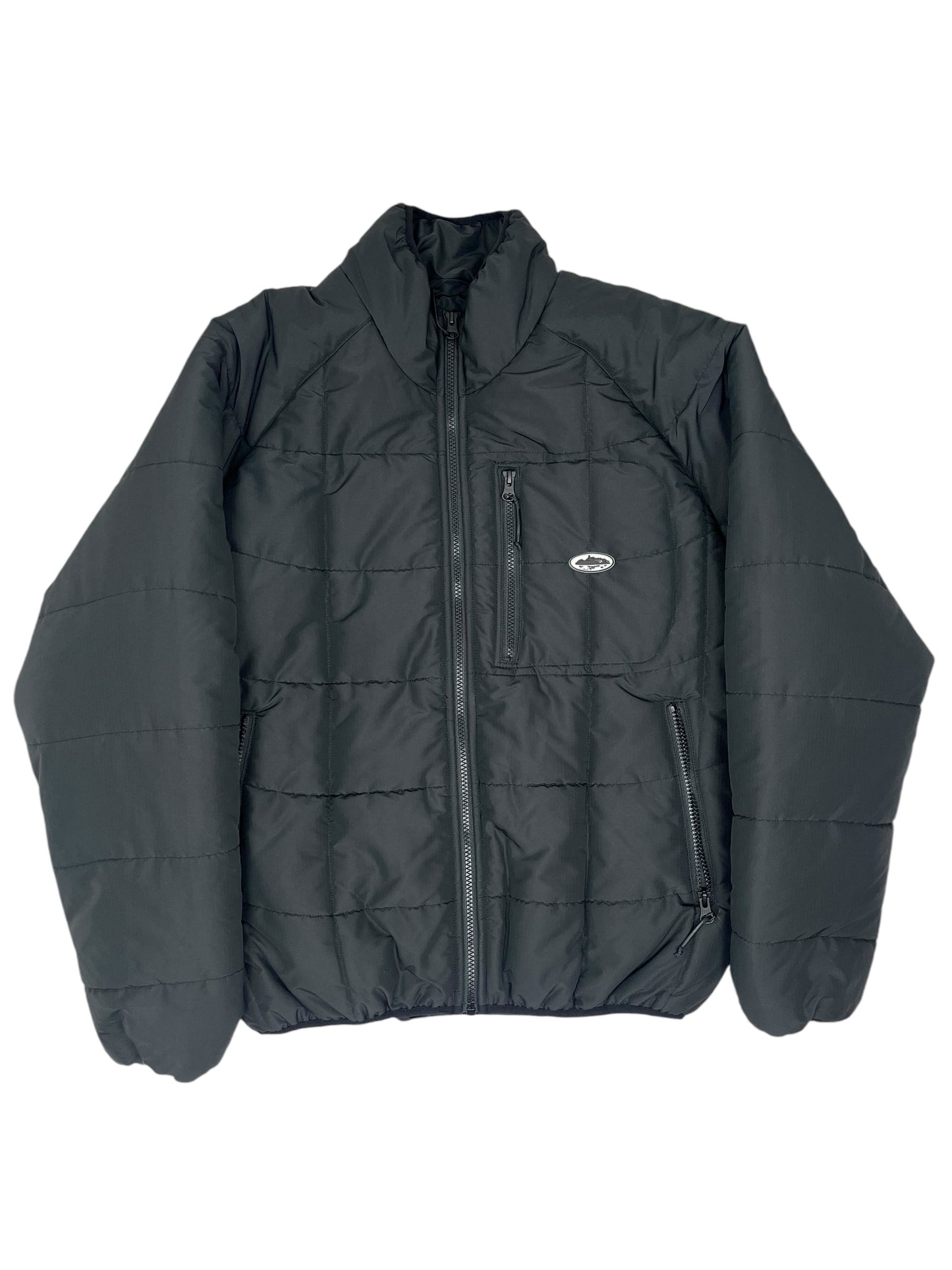 Corteiz Lightwork Puffer Black - (NEW) S