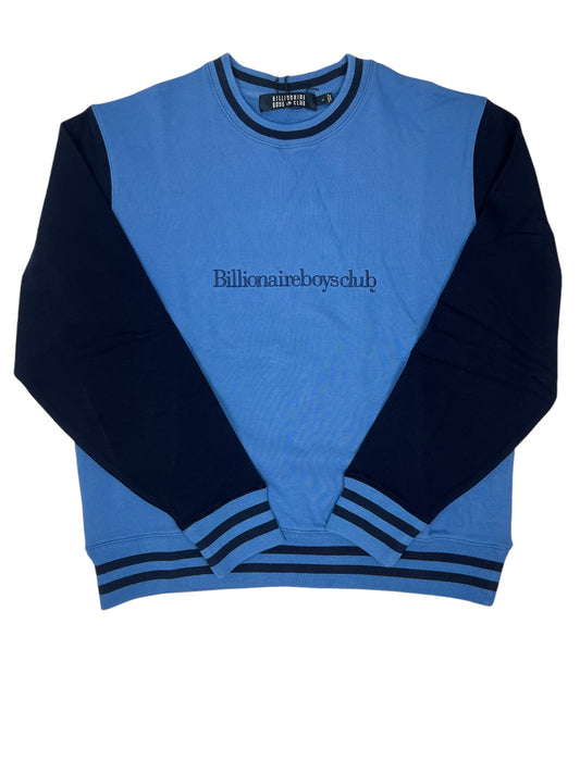 Billionaire Boys Club Serif Logo Navy/Blue Crewneck - (NEW) L