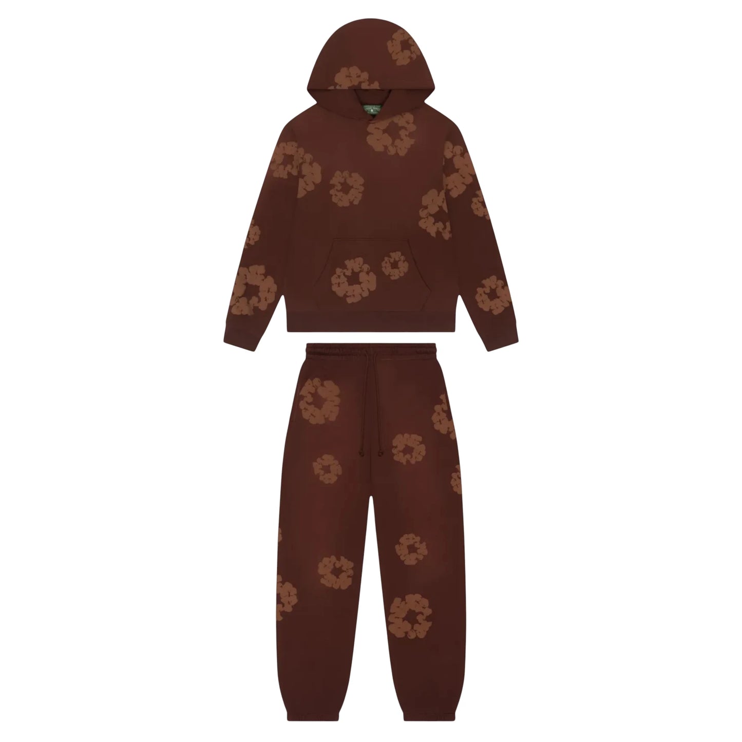 Denim Tears Mono Cotton Wreath Full Tracksuit brown - S