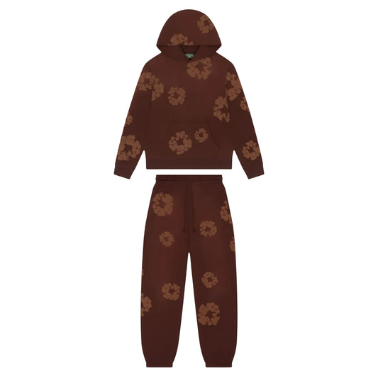 Denim Tears Mono Cotton Wreath Full Tracksuit brown - S