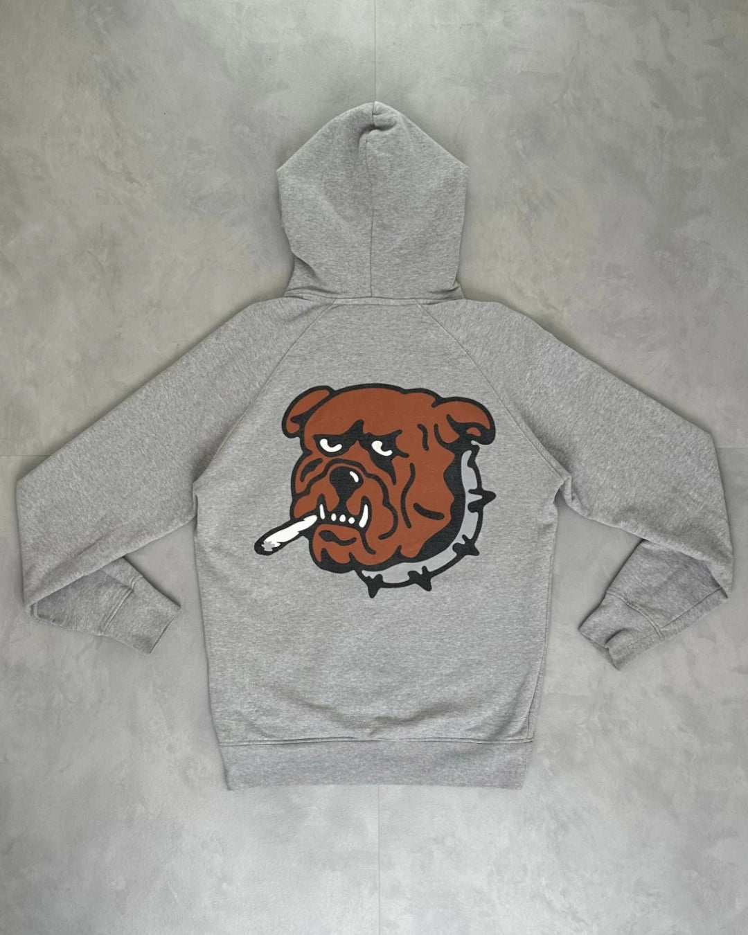 Palace Bulldog Print Hoodie grey – L