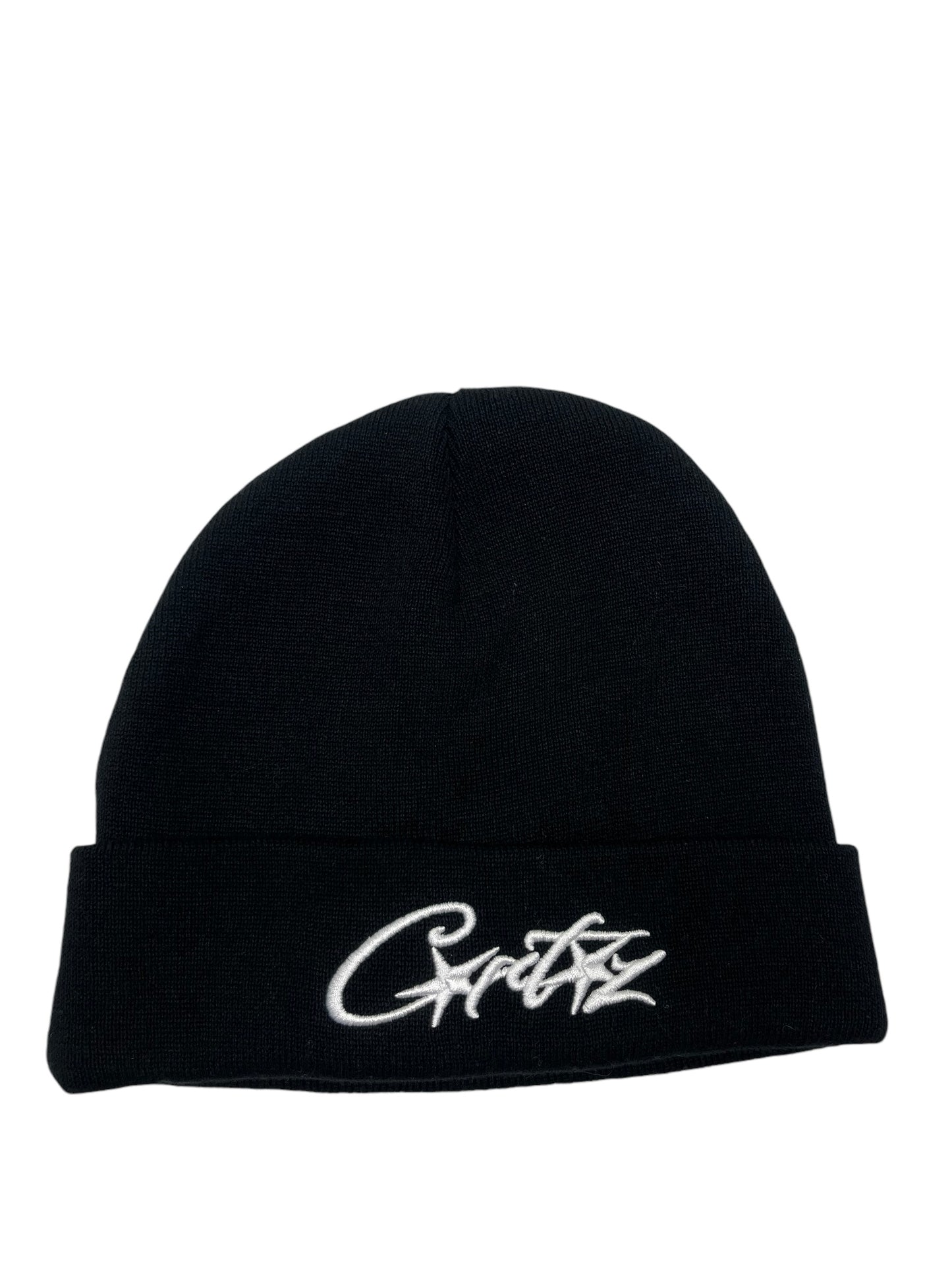 Corteiz Embroided Logo Black Beanie - (NEW)