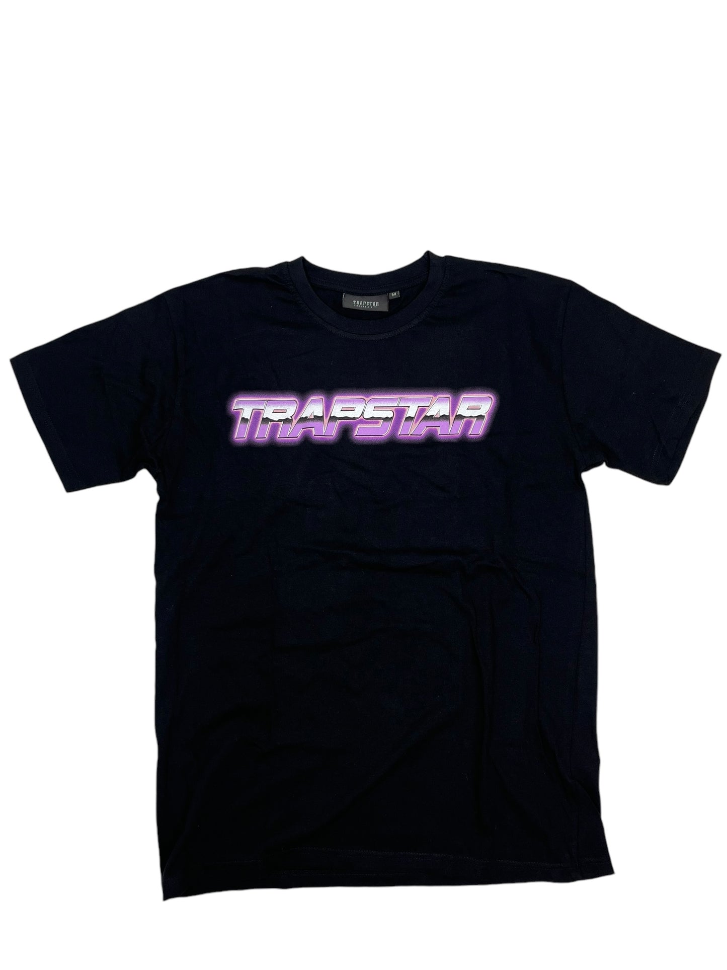 Trapstar Retro Wave Black T Shirt - (NEW) M