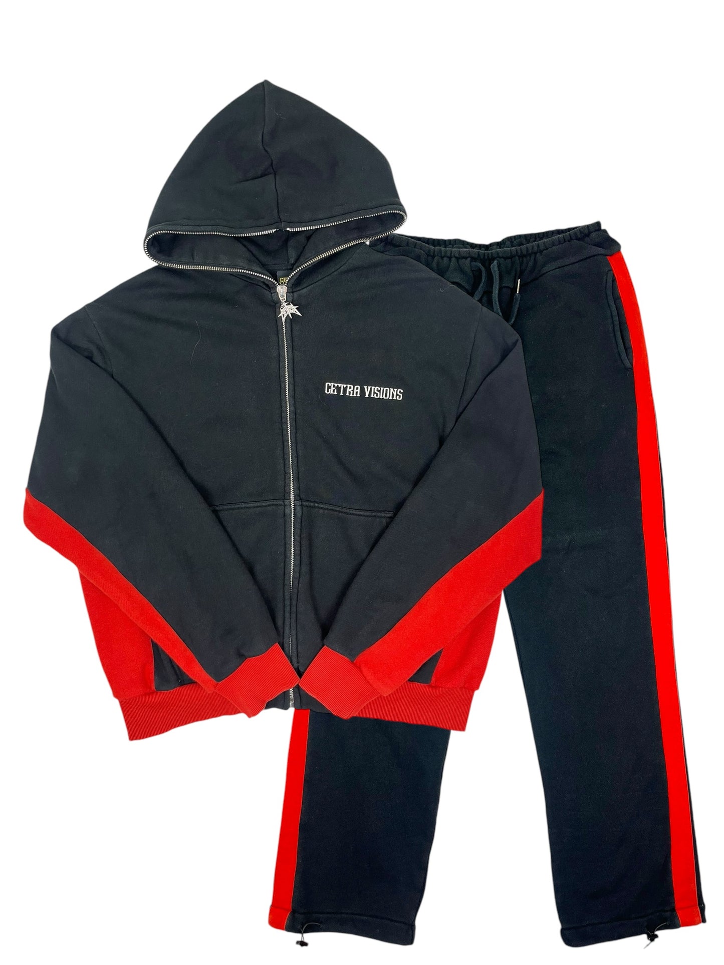 Cetra Visions Black/Red Tracksuit - (GRADE A) M/L