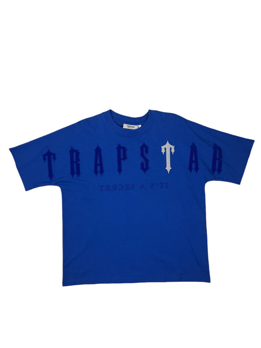 Trapstar Chenille T Shirt Blue - (NEW) L