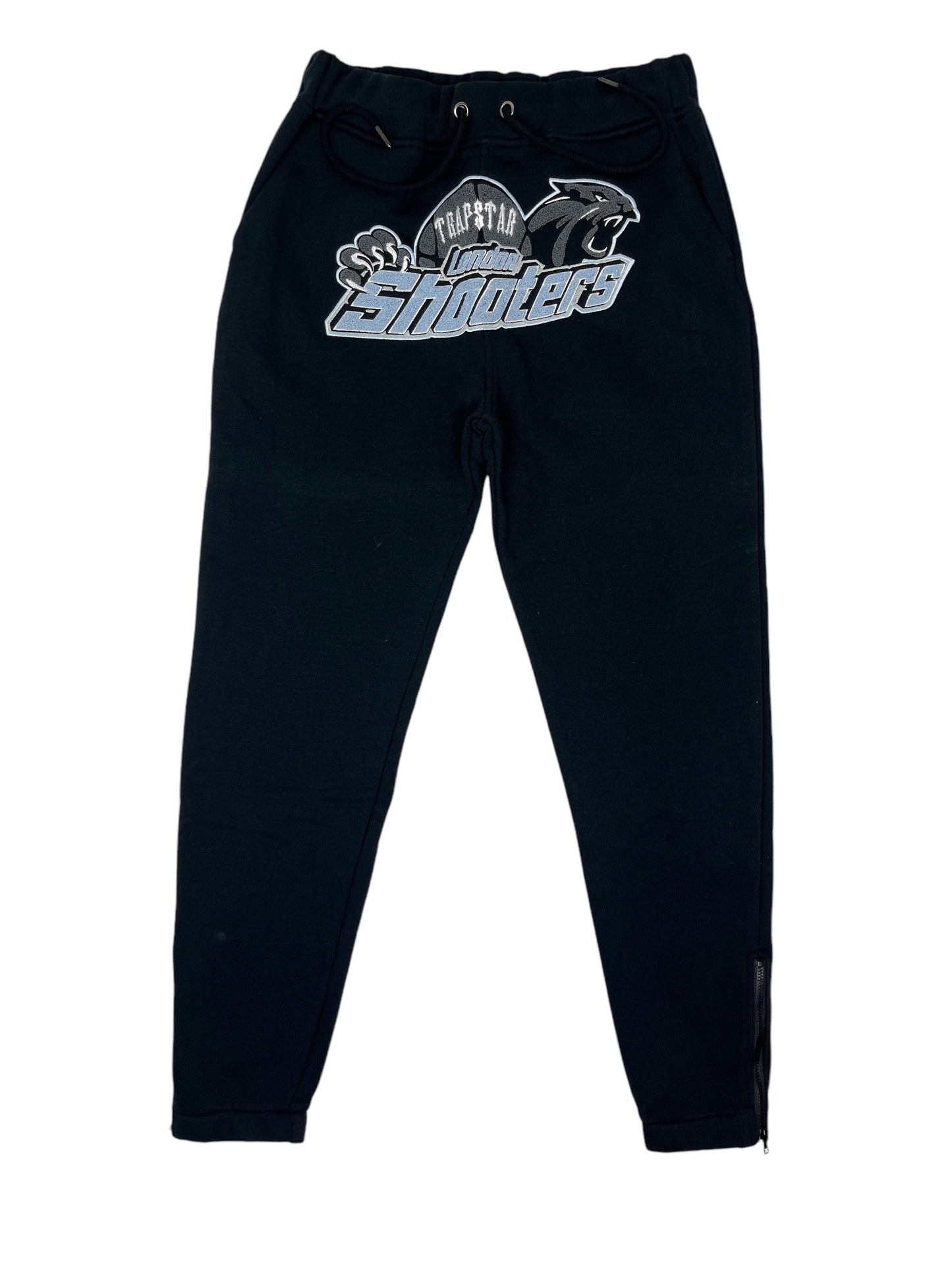 Trapstar Shooters Tracksuit Set Black/Blue - (NEW) M