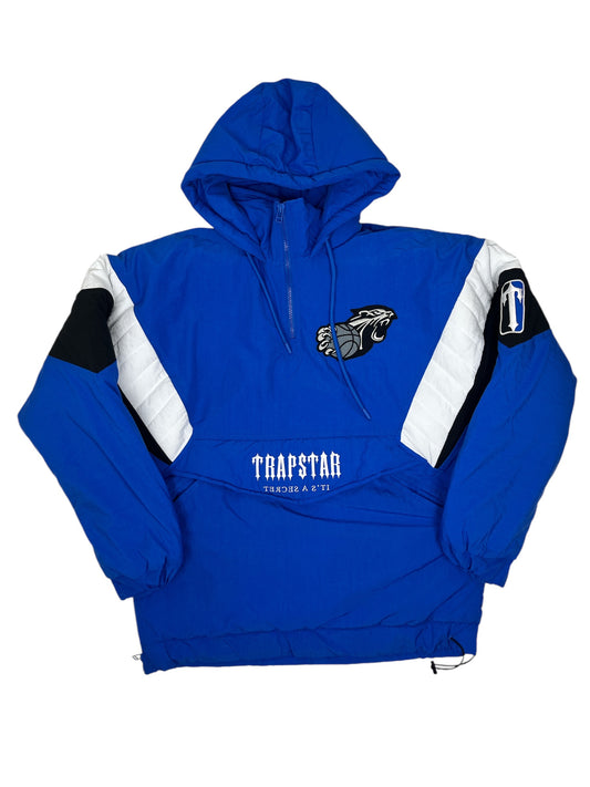 Trapstar Shooters 1/4 Zip Pullover Jacket Blue - (NEW) L