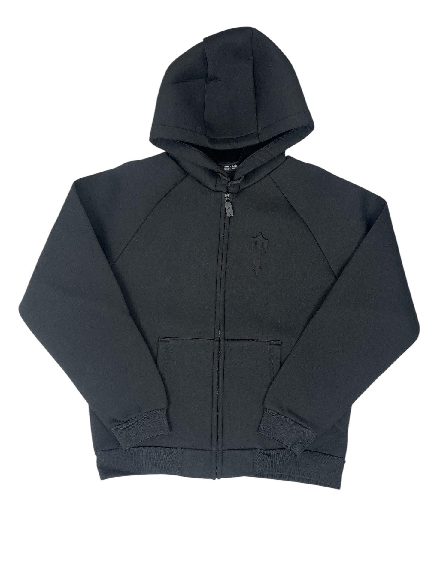 Trapstar Neoprene Irongate Hoodie Black - (NEW)