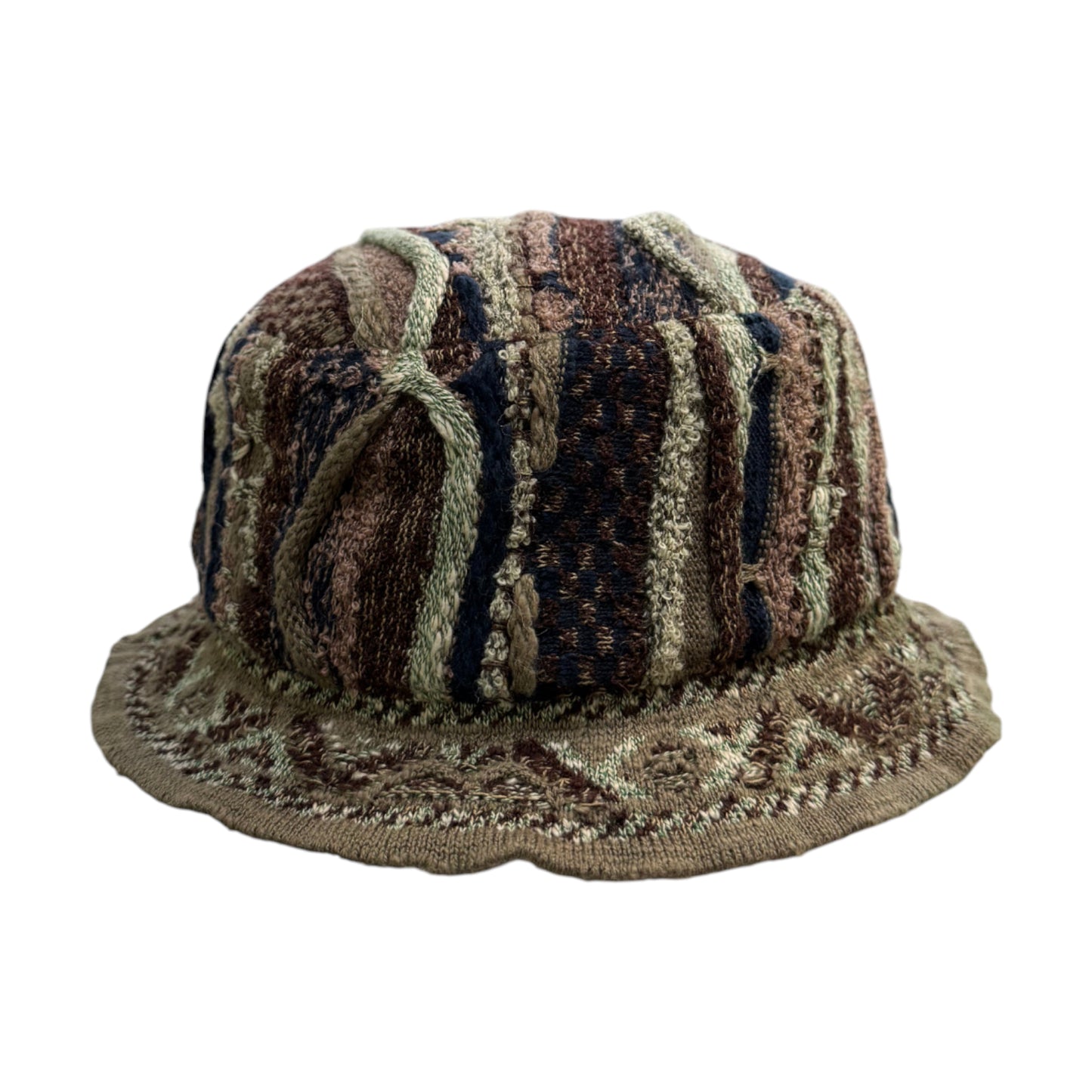 KAPITAL Knit Bucket Hat Fuzzy brown