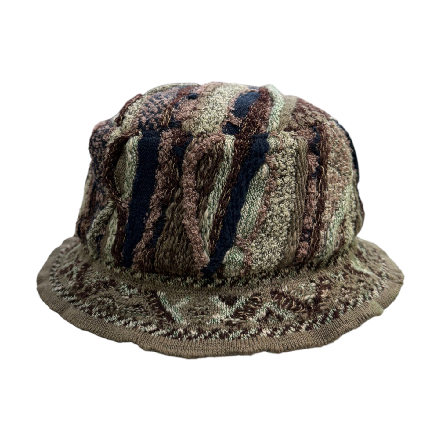 KAPITAL Knit Bucket Hat Fuzzy brown