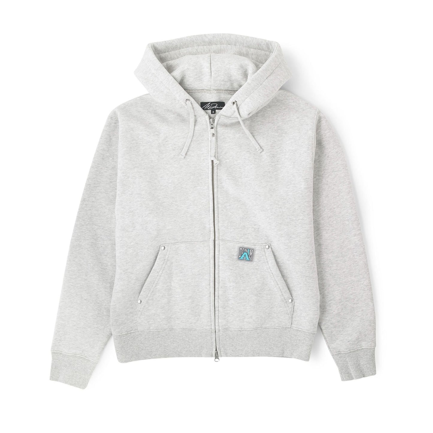 A1 Denim Double Zip Grey Hoodie - (NEW) / XL