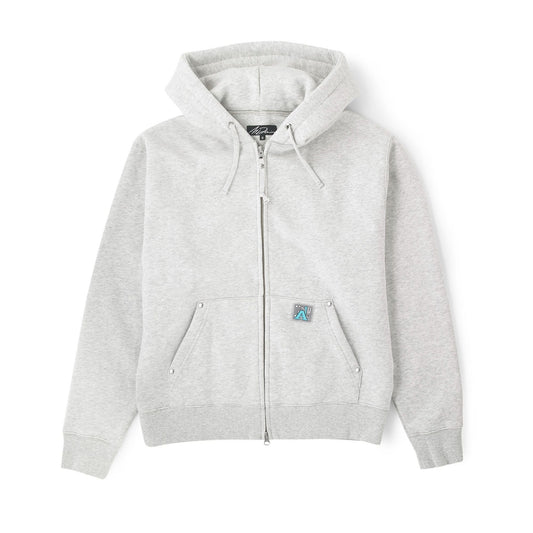 A1 Denim Double Zip Grey Hoodie - (NEW) / XL