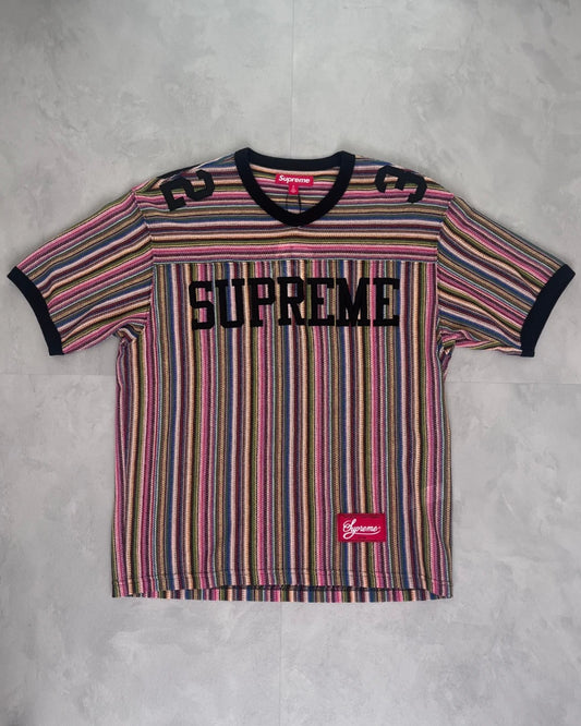 Supreme Open Knit Multicolour Football Jersey – S