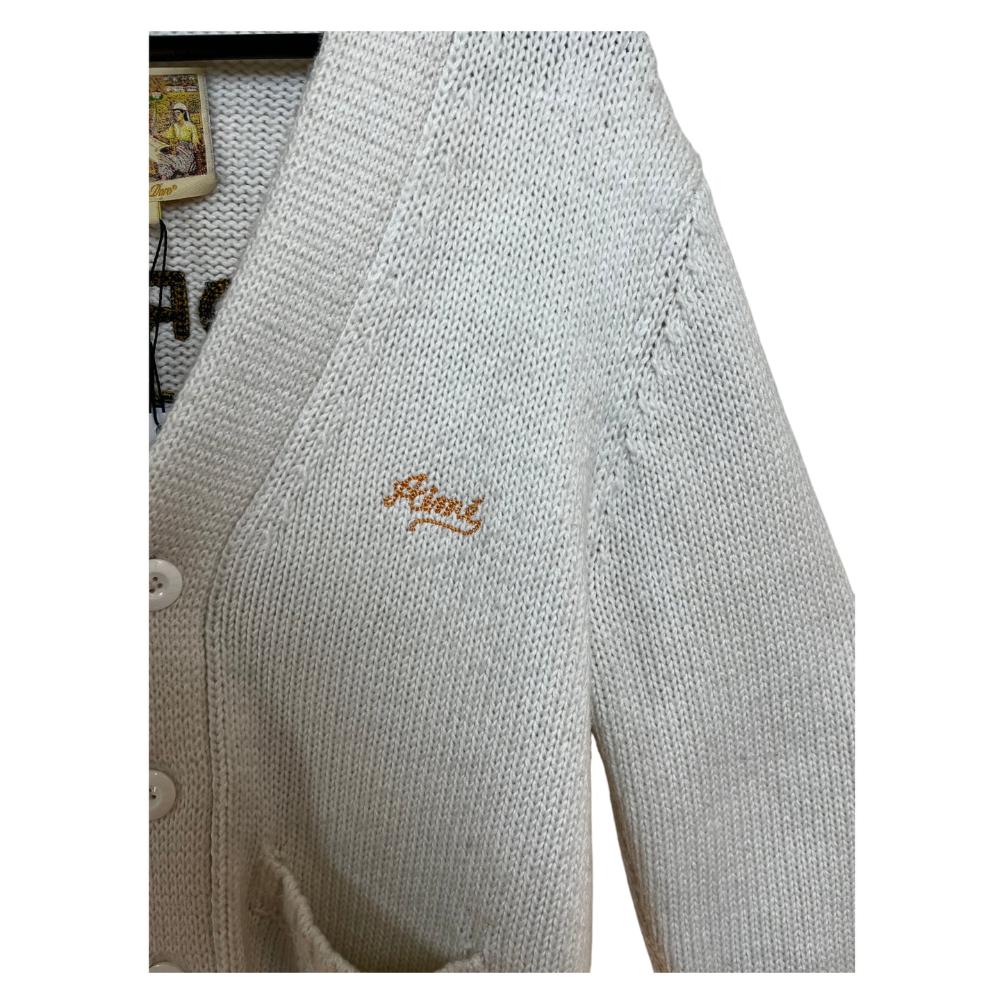 Aime Leon Dore Knitted Cardigan white - (GRADE A) / S