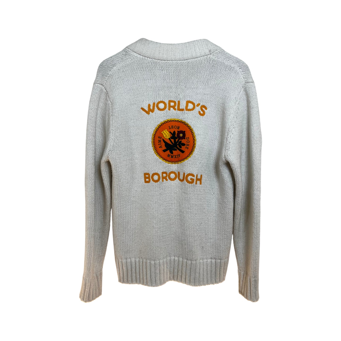 Aime Leon Dore Knitted Cardigan white - (GRADE A) / S