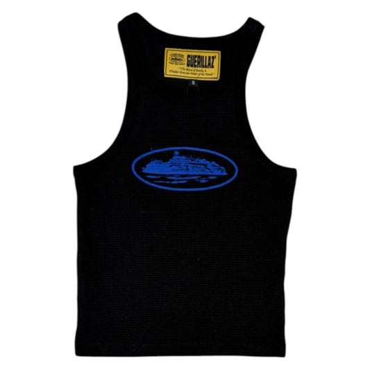 Corteiz Alcatraz Tank Top black blue - S