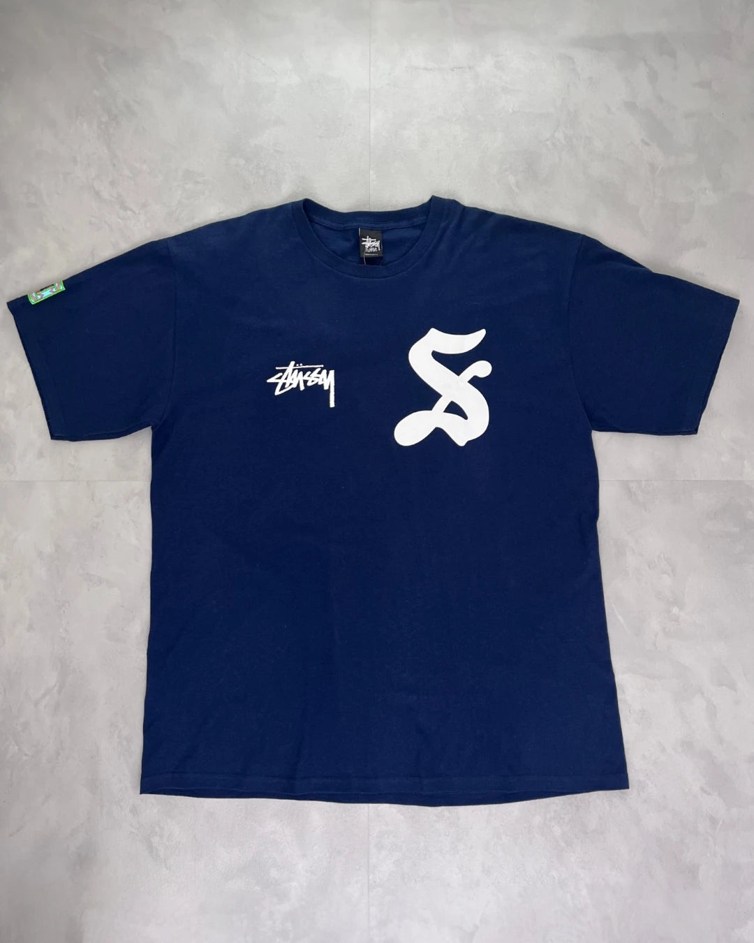 Stussy 7 T-shirt navy - (NEW)
