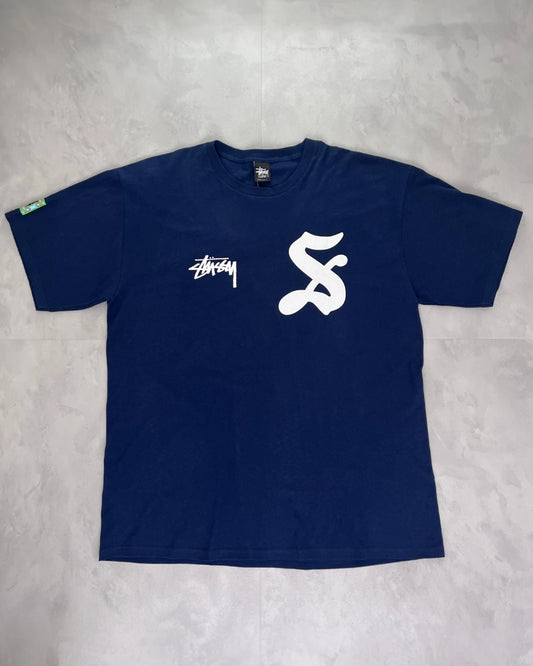 Stussy 7 T-shirt navy - (NEW)