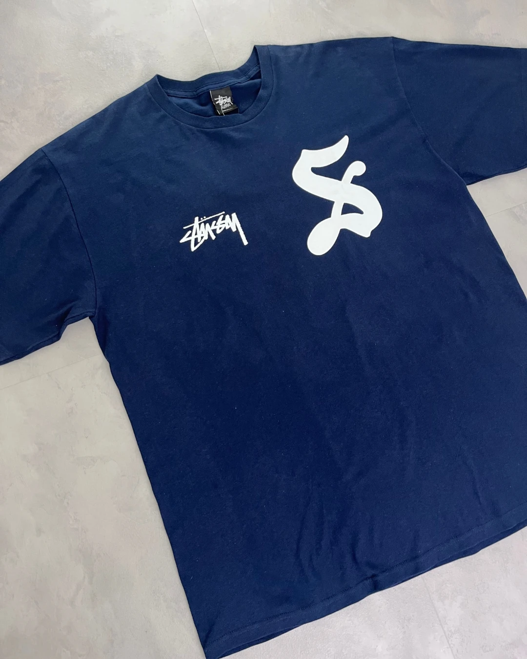 Stussy 7 T-shirt navy - (NEW)