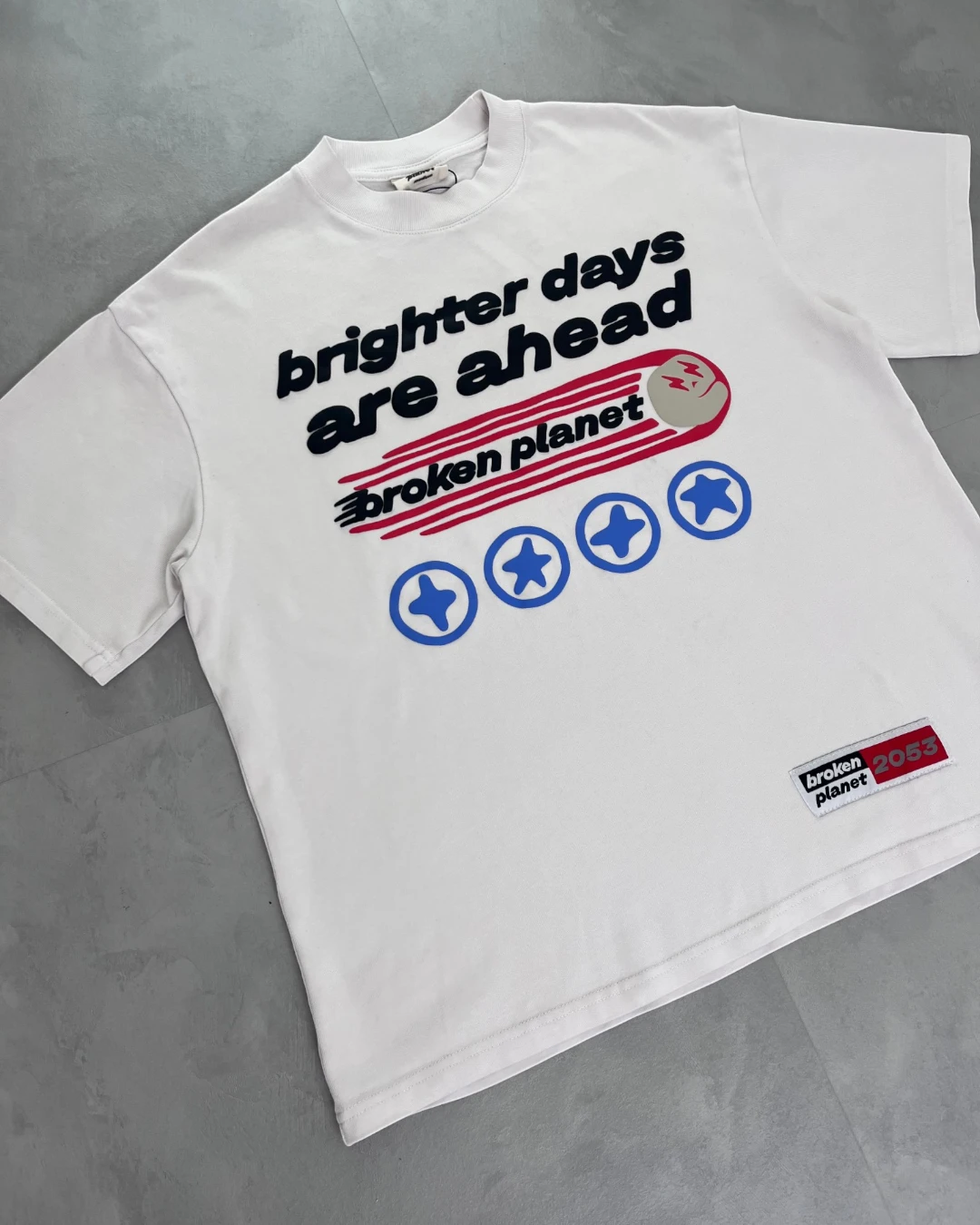 Broken Planet Brighter Days Ahead T-Shirt white – M