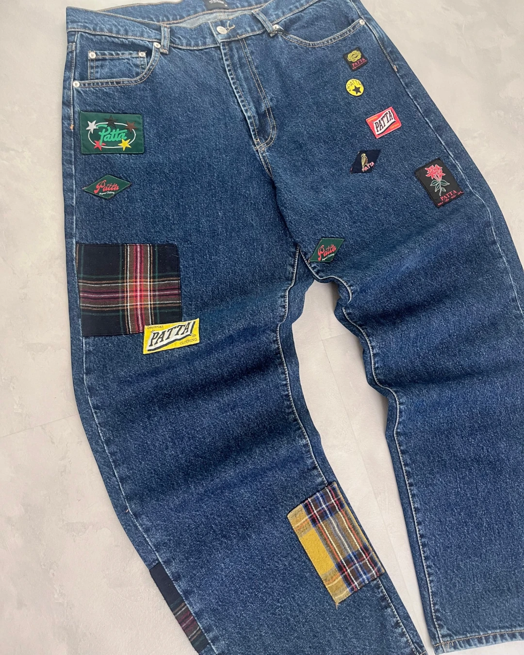 Patta Whole Lotta Labels Denim Pants blue – (NEW) / W34