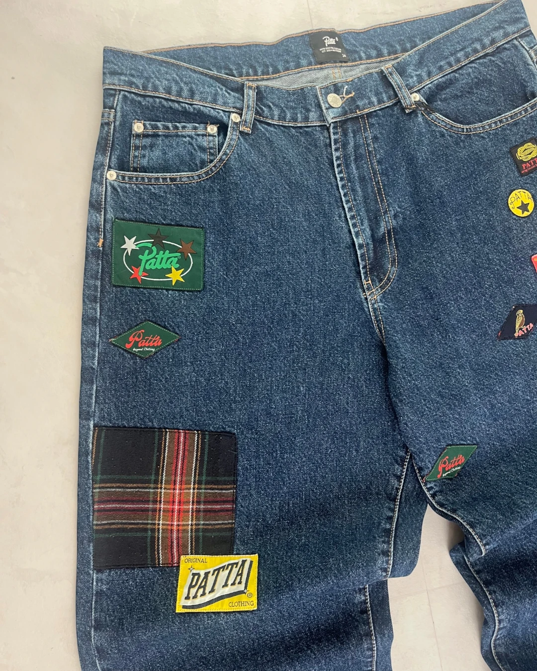 Patta Whole Lotta Labels Denim Pants blue – (NEW) / W34