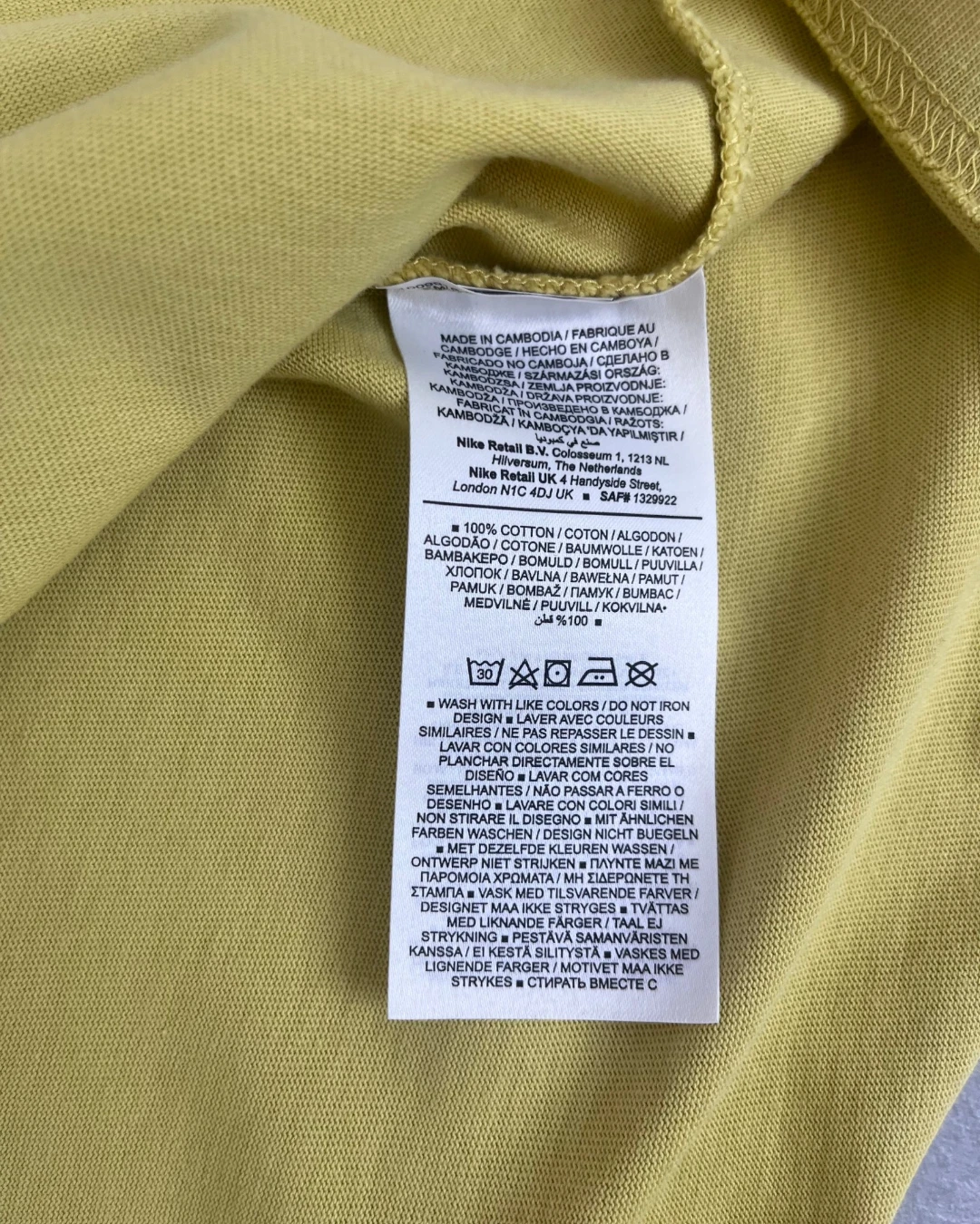 Jordan X Cactus Jack Graphic T Shirt yellow – M