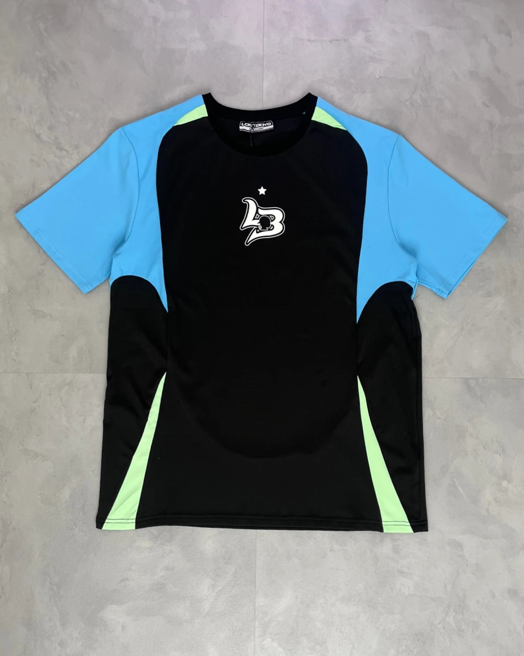 Lostboys Dri Fit T-Shirt & Shorts Fullset black / blue – XL