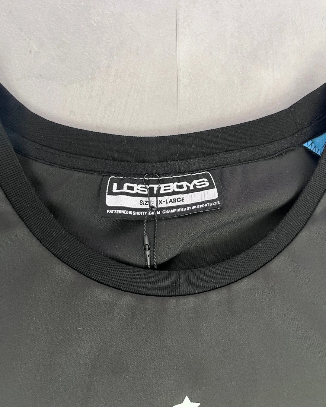 Lostboys Dri Fit T-Shirt & Shorts Fullset black / blue – XL