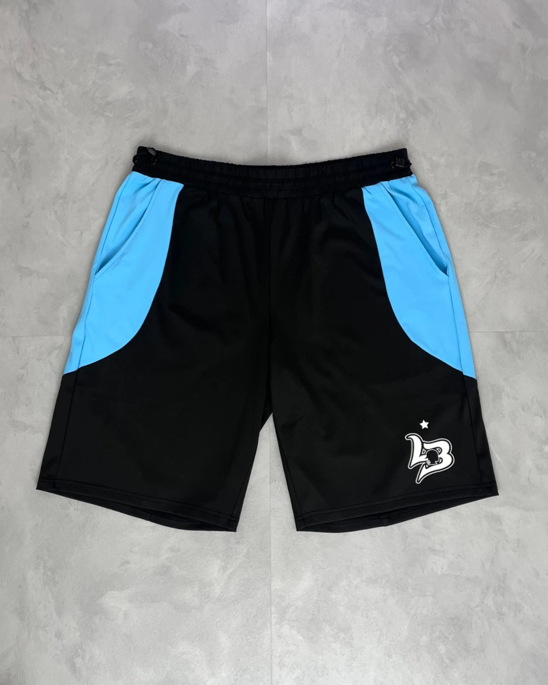 Lostboys Dri Fit T-Shirt & Shorts Fullset black / blue – XL