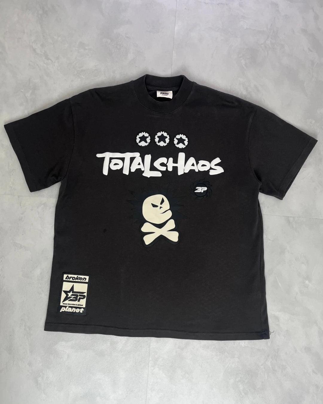Broken Planet Total Chaos T-Shirt faded black – M