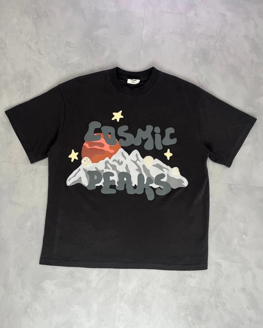 Broken Planet Cosmic Peaks T-Shirt faded black – M
